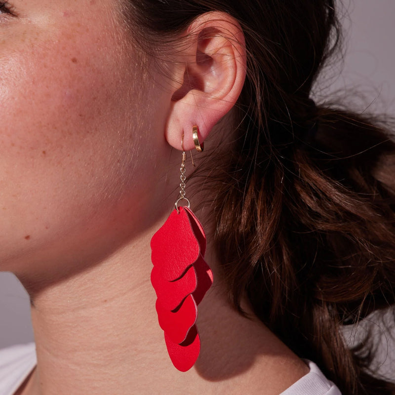 Red Florence Earrings