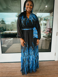 Larissa Chiffon Sleeve Maxi Dress