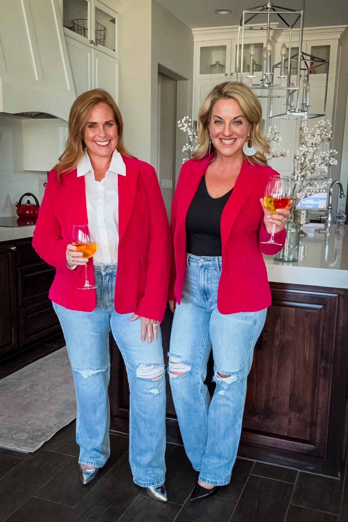 Bella Fuschia Velvet Blazer