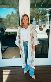 Aspen Boho Long Kimono