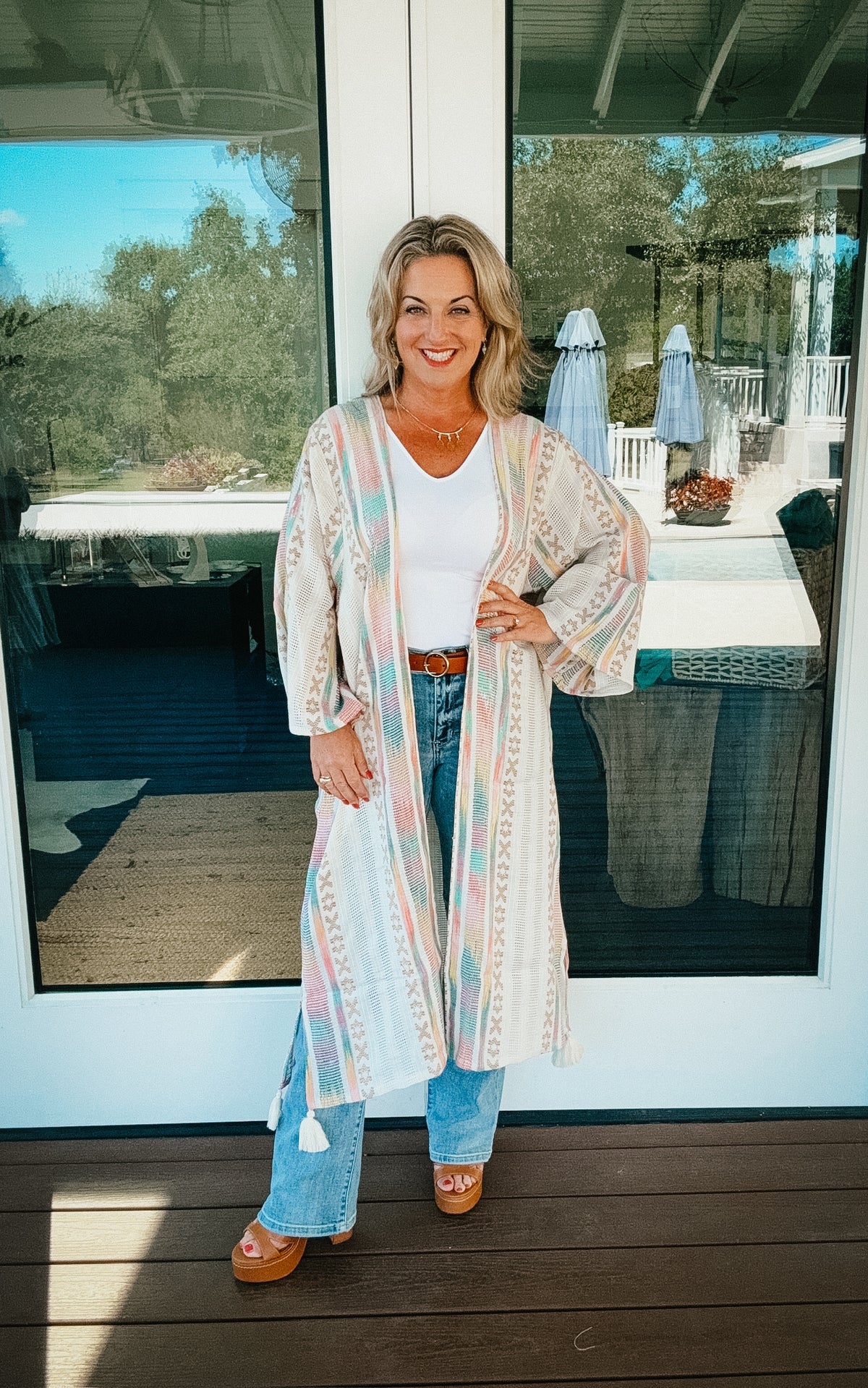 Aspen Boho Long Kimono