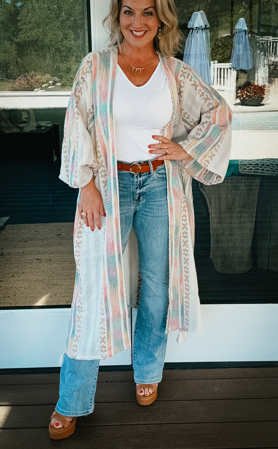 Aspen Boho Long Kimono