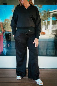 Candace Luxeknit High Waisted Pants in Black