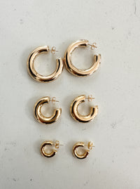 Gold Donut Hoops