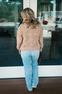 Morgan Round Neck Knitted Cable Knit Sweater