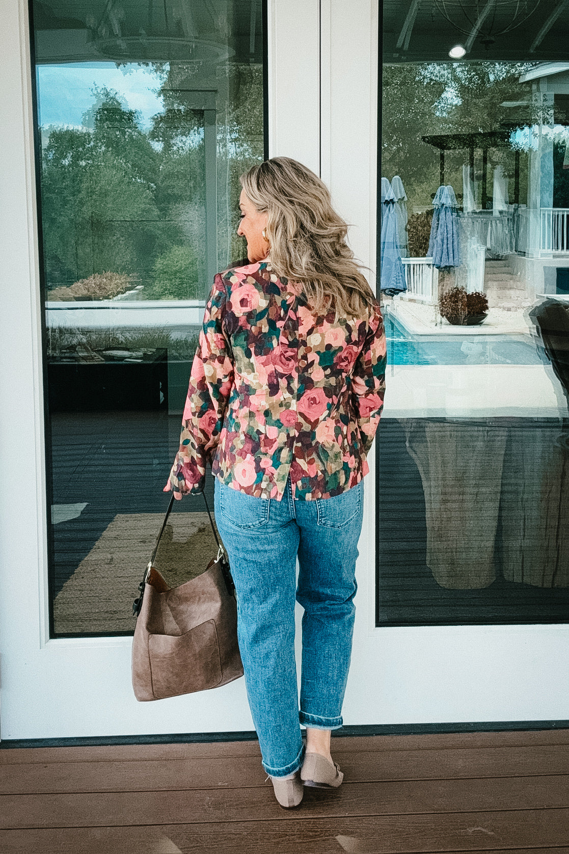 Lilly Fall Pink Floral Blazer