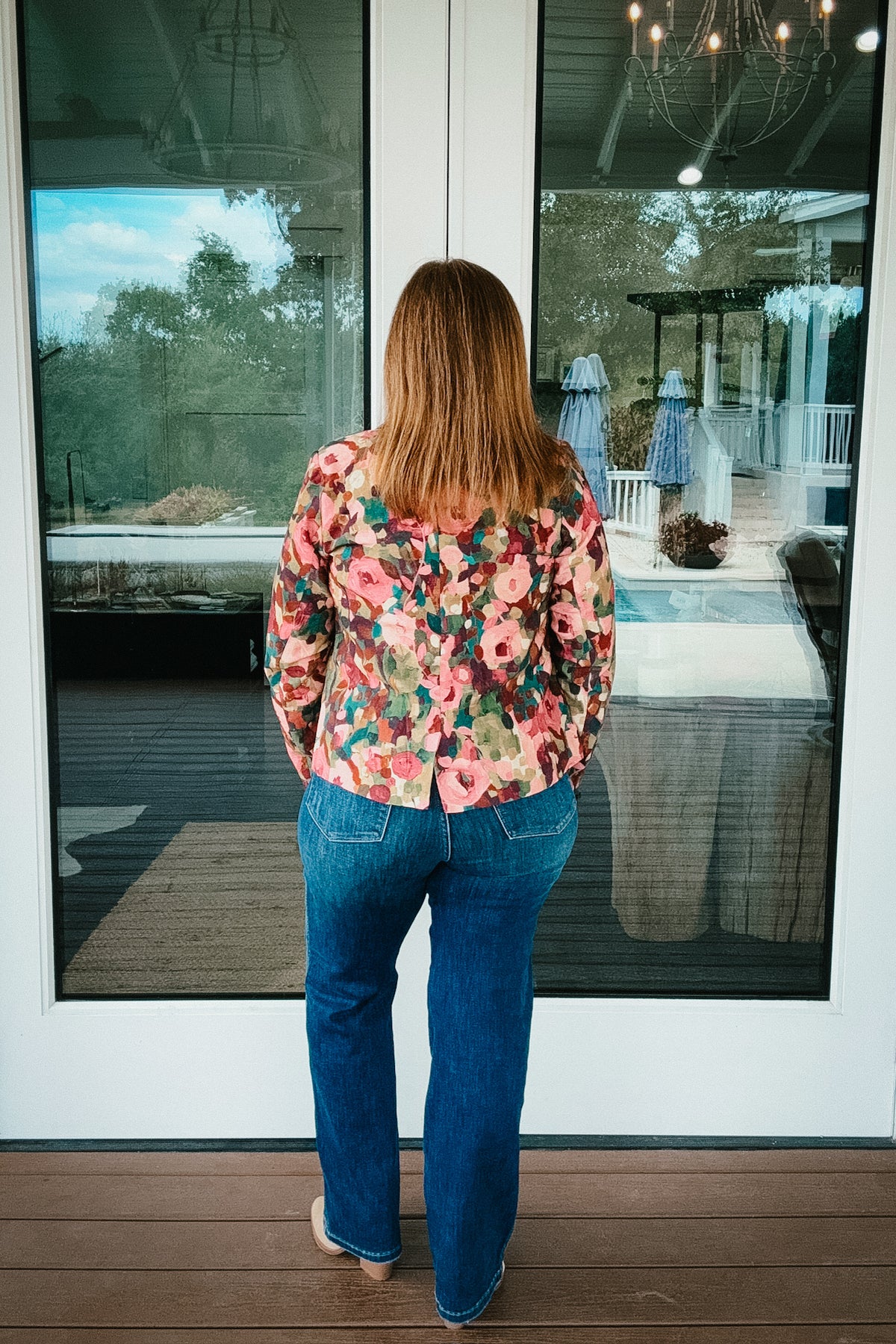 Lilly Fall Pink Floral Blazer