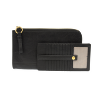 Karina Convertible Wristlet and Wallet in Black