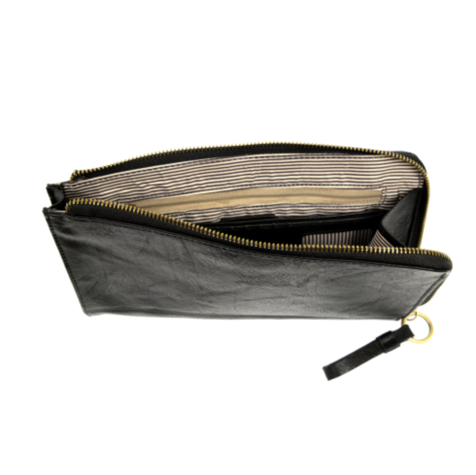 Karina Convertible Wristlet and Wallet in Black