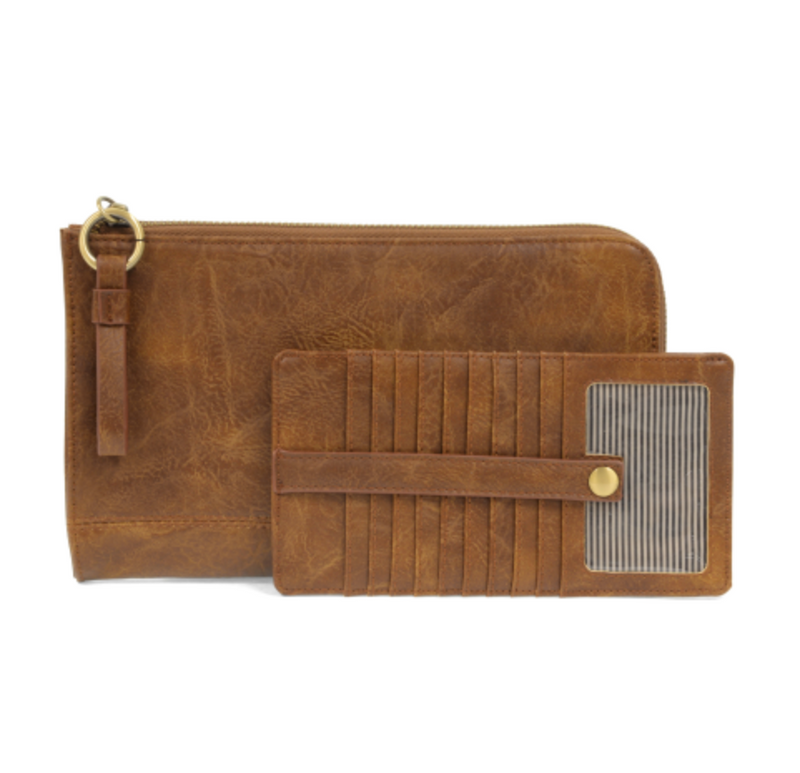 Karina Convertible Wristlet and Wallet in Chesnut