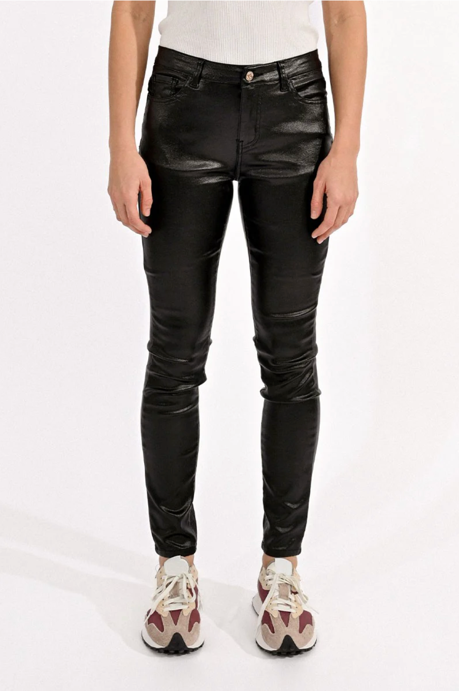 Taylor Wax Coated Slim Pants